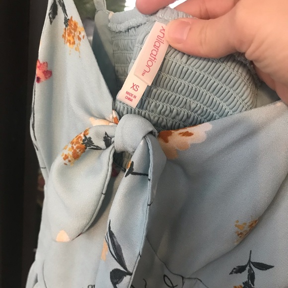 Blue Floral Dress - Picture 6 of 7